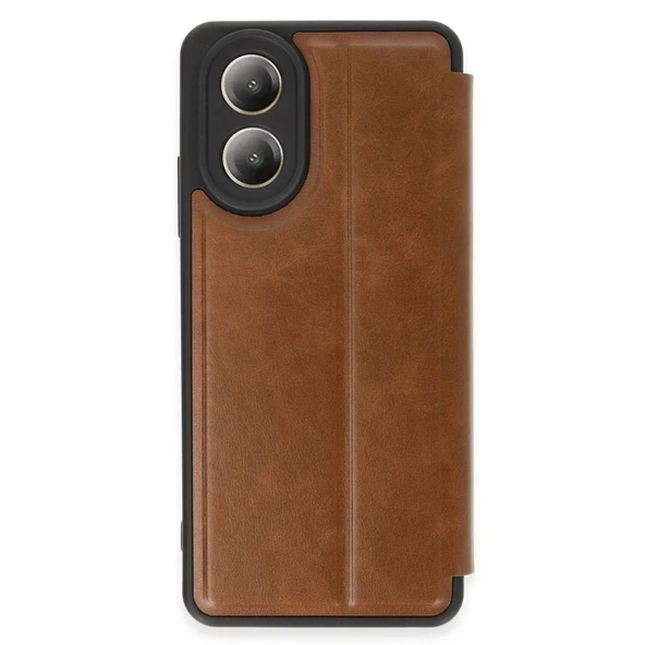 Oppo A38 Kılıf Flip Cover - Taba - Resim 6