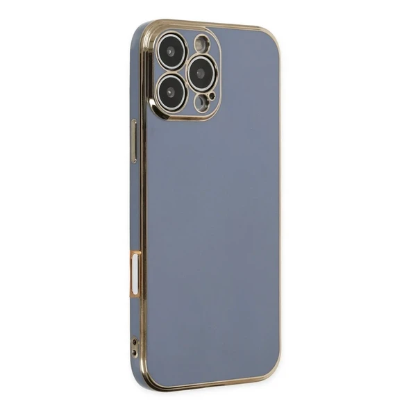 Apple İphone 16 Pro Max Kılıf Volet Silikon - Mavi - Resim 7