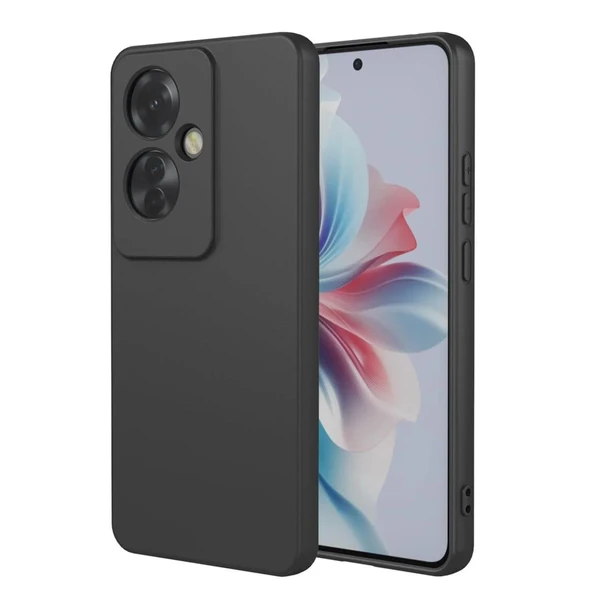 Oppo Reno 11f Kılıf First Silikon - Siyah - Resim 3