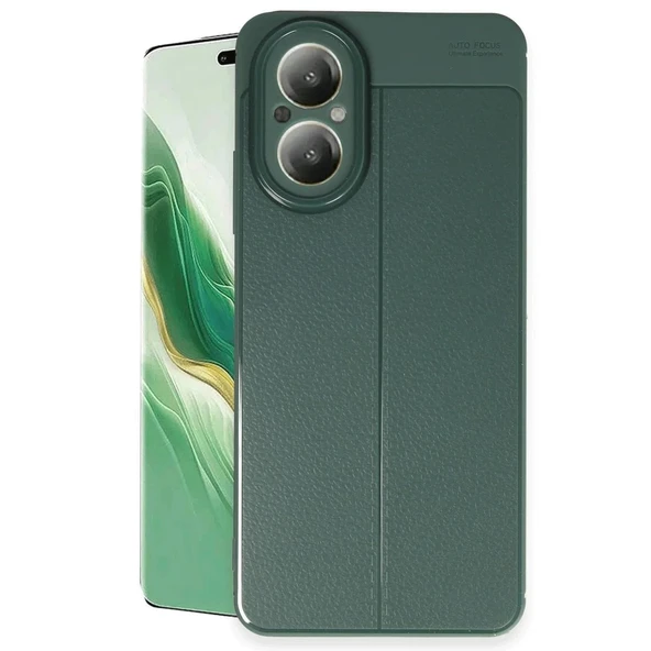 Realme 12 Lite Kılıf Auto Focus Kapak - Koyu Yeşil ürün görseli 1