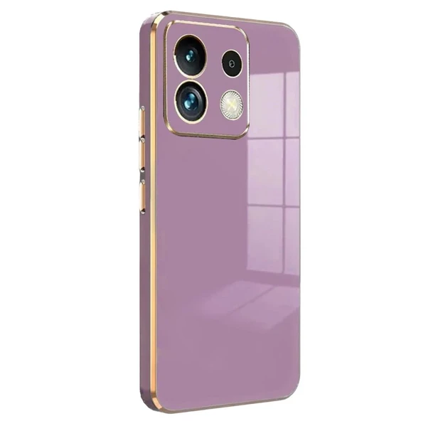 Xiaomi Redmi Note 13 5g Kılıf Volet Silikon - Mor - Resim 3