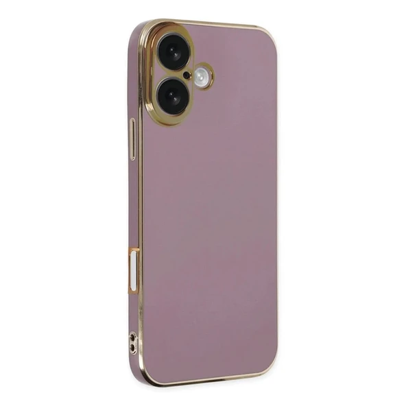 Apple İphone 16 Kılıf Volet Silikon - Mor - Resim 7