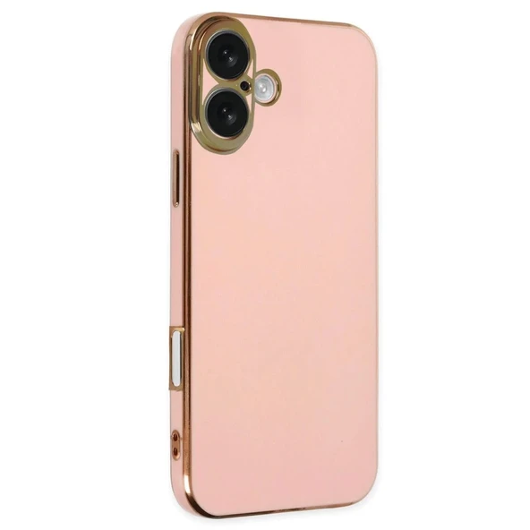 Apple İphone 16 Kılıf Volet Silikon - Pembe - Resim 3