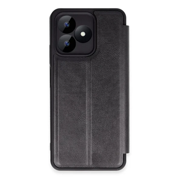 Realme Note 50 4g Kılıf Flip Cover - Siyah - Resim 7