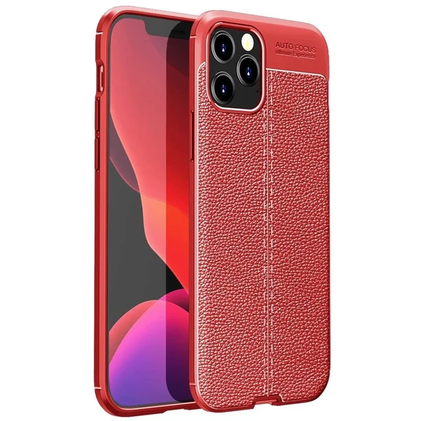 Apple İphone 12 Pro Kılıf Auto Focus Kapak - Kırmızı ürün görseli 1