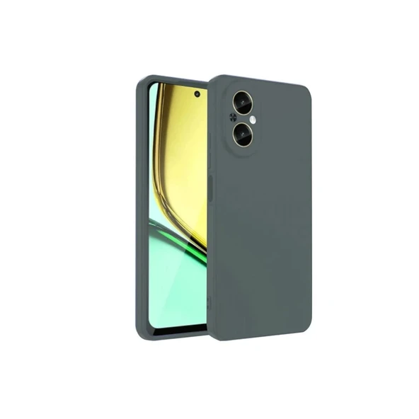 Realme 12 Lite Kılıf First Silikon - Koyu Yeşil ürün görseli 1