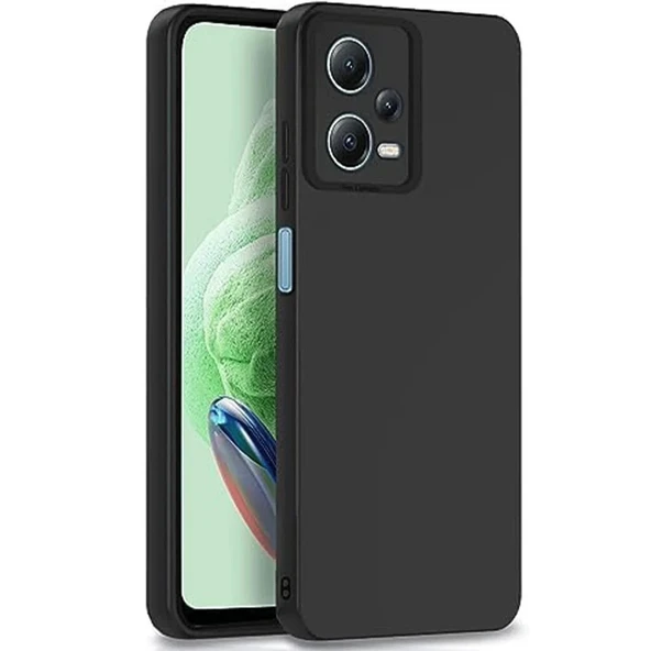 Xiaomi Redmi Note 12 Pro 5g Kılıf Nano İçi Kadife Silikon - Siyah ürün görseli 1