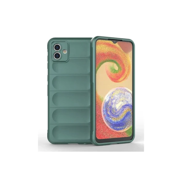 Samsung Galaxy A04e Kılıf Optimum Silikon - Koyu Yeşil ürün görseli 1