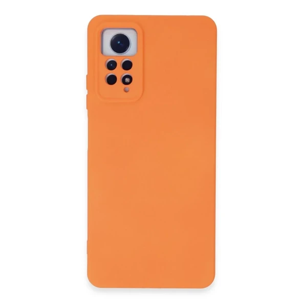 Xiaomi Redmi Note 12 Pro 4g Kılıf Nano İçi Kadife Silikon - Turuncu ürün görseli 1