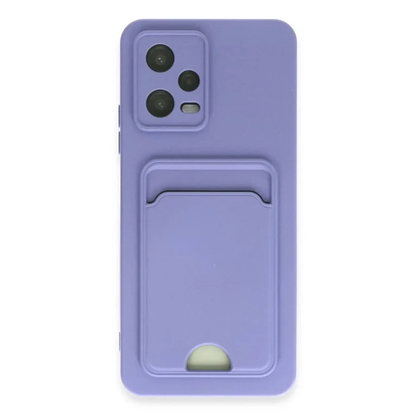 Xiaomi Redmi Note 12 4g Kılıf Kelvin Kartvizitli Silikon - Lila ürün görseli 1