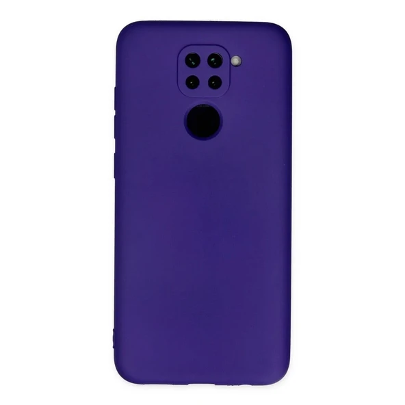 Xiaomi Redmi Note 9 Kılıf Nano İçi Kadife Silikon - Mor ürün görseli 1