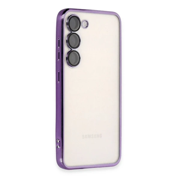 Samsung Galaxy S23 Plus Kılıf Razer Lensli Silikon - Mor ürün görseli 1