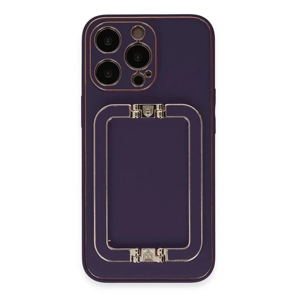 Apple İphone 14 Pro Kılıf Coco Elit Kapak - Derin Mor - Resim 10