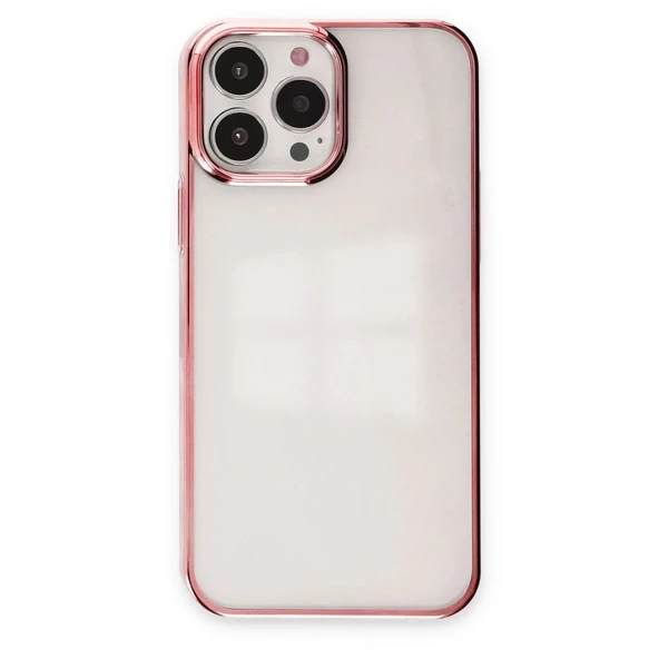 Apple İphone 13 Pro Kılıf Element Silikon - Pembe - Resim 11