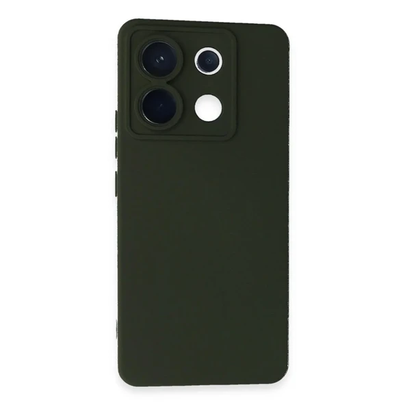Xiaomi Redmi Note 13 Pro 5g Kılıf Nano İçi Kadife Silikon - Koyu Yeşil ürün görseli 1