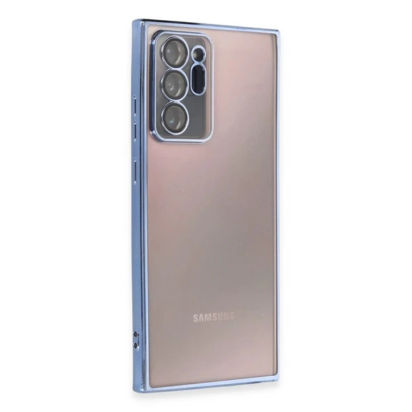 Samsung Galaxy Note 20 Ultra Kılıf Razer Lensli Silikon - Açık Mavi ürün görseli 1