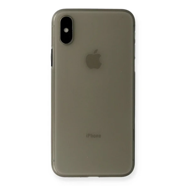 Apple İphone Xs Max Kılıf Pp Ultra İnce Kapak - Gri ürün görseli 1