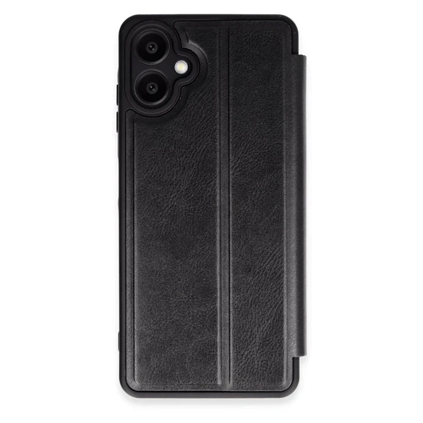Samsung Galaxy A06 Kılıf Flip Cover - Siyah ürün görseli 1
