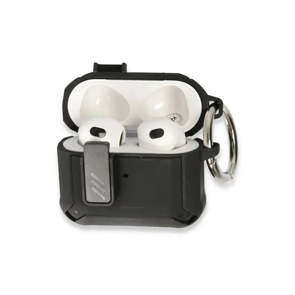 Apple Airpods 3 (3.nesil) Truva Kılıf - Siyah ürün görseli 1