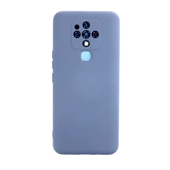 Tecno Camon 16 Kılıf Nano İçi Kadife Silikon - Gri ürün görseli 1