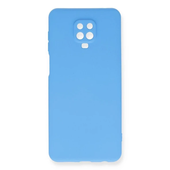 Xiaomi Redmi Note 9 Pro Kılıf Nano İçi Kadife Silikon - Mavi ürün görseli 1