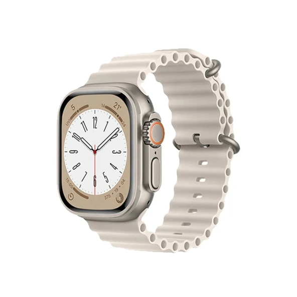 Apple Watch 42mm Ocean Kordon (saat Değildir) - Krem - Resim 9