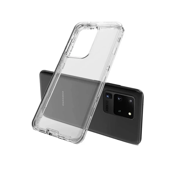 Samsung Galaxy S20 Plus Kılıf Lüx Şeffaf Silikon ürün görseli 1