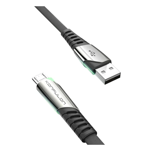 Dc16 Micro Usb Kablo 1m 2.4a - Siyah ürün görseli 1