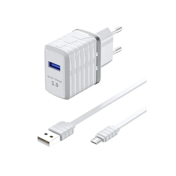 C32Q 3.0 Quick Micro Usb Seyahat Şarj Cihazı ürün görseli 1