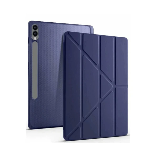 Samsung Galaxy X510 Tab S9 Fe 11 Kılıf Kalemlikli Mars Tablet Kılıfı - Lacivert ürün görseli 1
