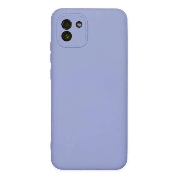 Samsung Galaxy A03 Kılıf Nano İçi Kadife Silikon - Lila ürün görseli 1