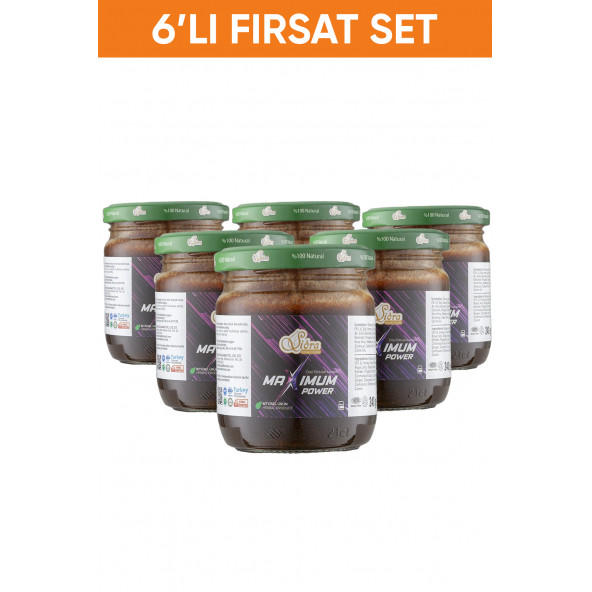 6 Adet Sidra Maximum Power 240 gr Macun (16 SERVİS) Unisex Orjinal ürün görseli 1