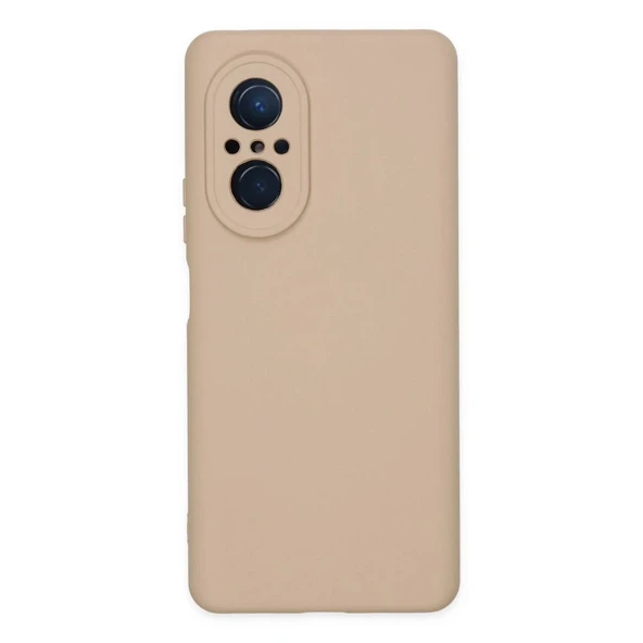Huawei Nova 9 Se Kılıf Nano İçi Kadife Silikon - Pudra ürün görseli 1