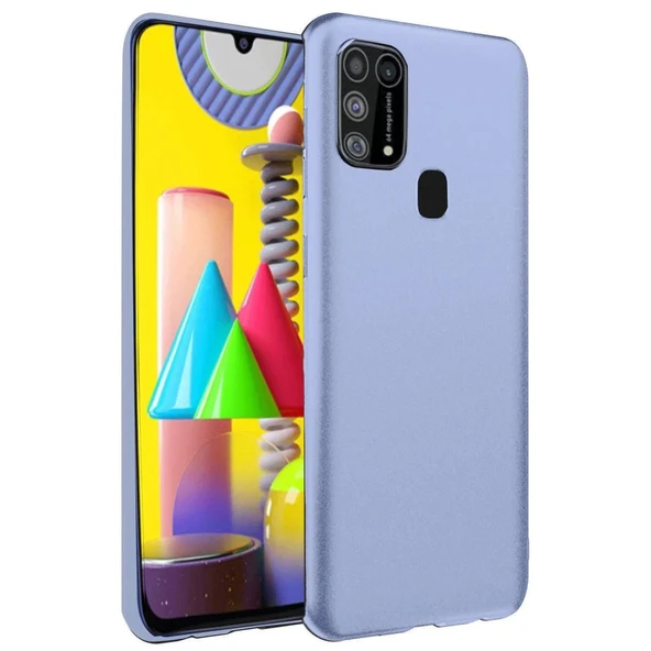 Samsung Galaxy M31 Kılıf Nano İçi Kadife Silikon - Lila ürün görseli 1