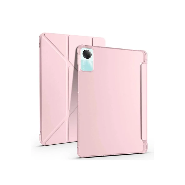 Xiaomi Redmi Pad Se 4g Kılıf Kalemlikli Mars Tablet Kılıfı - Rose Gold ürün görseli 1
