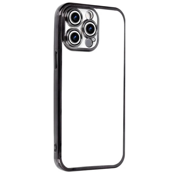 Apple İphone 15 Pro Max Razer Lensli Silikon - Siyah - Resim 4