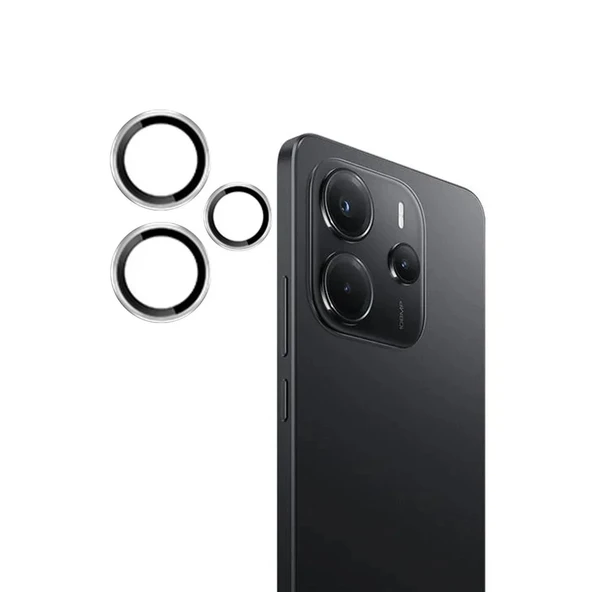 Joko Xiaomi Redmi Note 14 4g Pvd Metal Kamera Lens - Gümüş ürün görseli 1