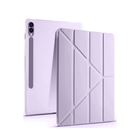 Samsung Galaxy X610 Tab S9 Fe Plus 12.4 Kılıf Kalemlikli Mars Tablet Kılıfı - Lila ürün görseli 1