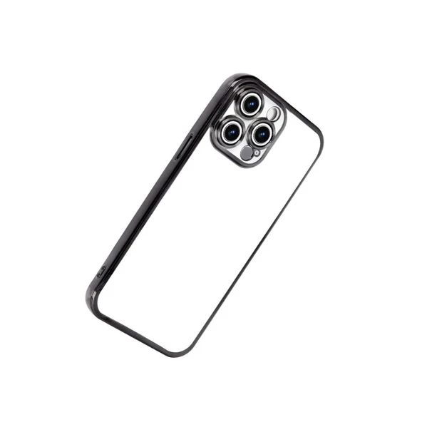 Apple İphone 15 Pro Max Razer Lensli Silikon - Siyah - Resim 7