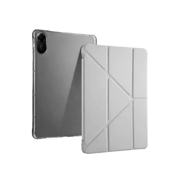 Xiaomi Redmi Pad 2 Kalemlikli Mars Tablet Kılıfı - Gri ürün görseli 1