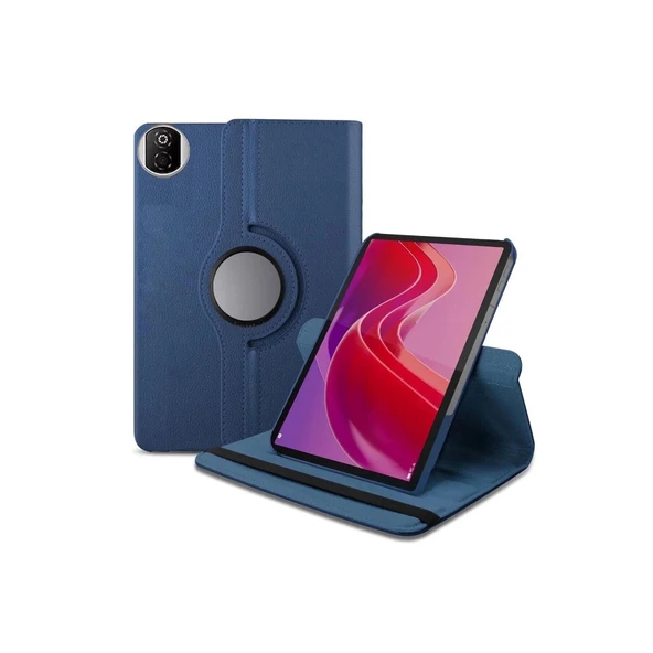 Huawei Honor Pad X7 360 Tablet Deri Kılıf - Lacivert ürün görseli 1