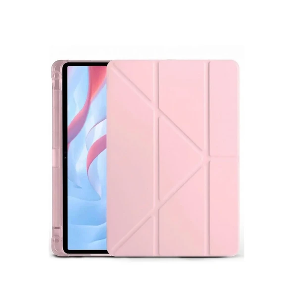 Huawei Honor Pad X9a Kalemlikli Mars Tablet Kılıfı - Rose Gold ürün görseli 1