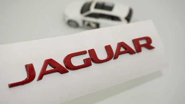 DK Tuning Jaguar Kırmızı ABS Bagaj Yazı Logo ürün görseli 1