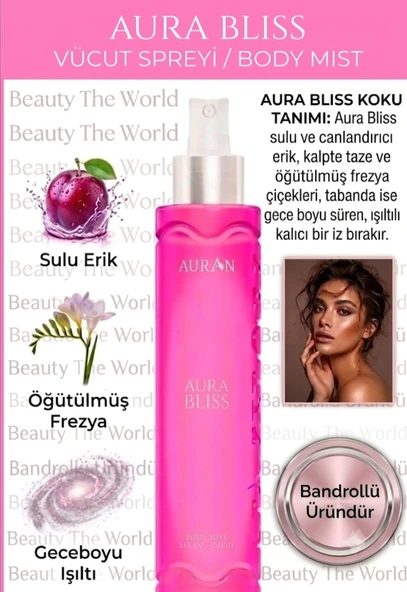 ModaDünyası Auran Baby Powder Vücut Spreyi 100ml ürün görseli 1