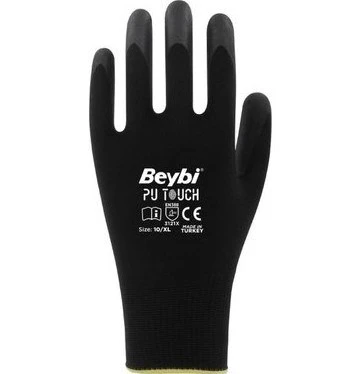 BEYBİ PU TOUCH ELDİVEN SİYAH 10 çift ürün görseli 1