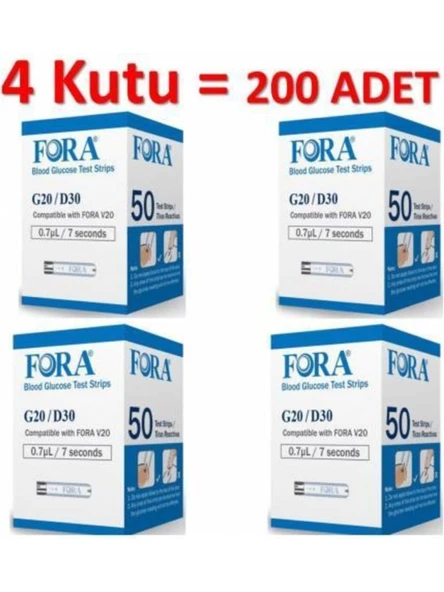 Fora G20 Test Stribi 200 Adet ürün görseli 1
