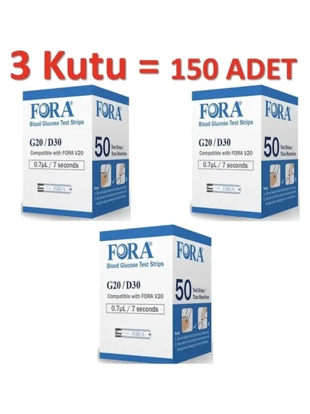 Fora G20 Test Stribi 150 Adet ürün görseli 1