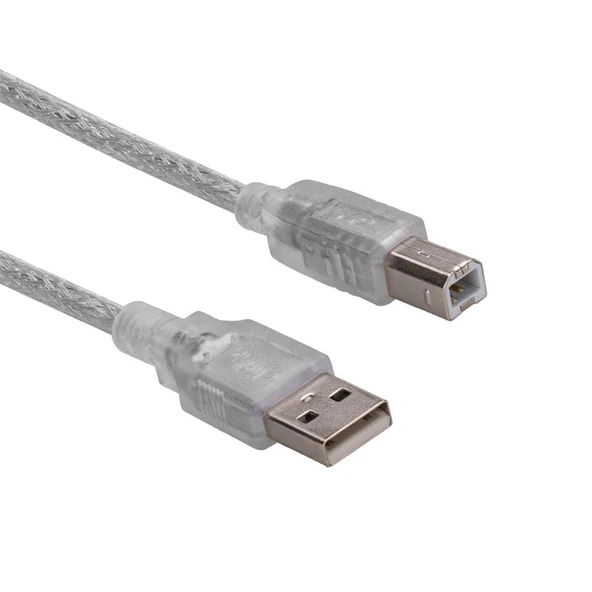 S-Link Sl-U2015 1,5Mt Usb 2.0 Şeffaf Yazici Kablosu ürün görseli 1