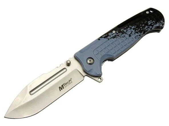 4281 Mavi Kamp Çakı 21cm - Yarı Otomatik, Kemerlikli, Oluklu ürün görseli 1