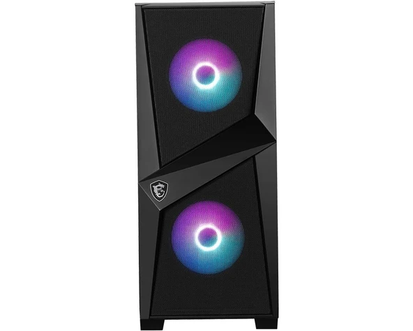 Mag Forge 100R Temperli Cam Argb Psu Yok 2X120Mm 1X120Mm Atx Kasa Si̇yah ürün görseli 1